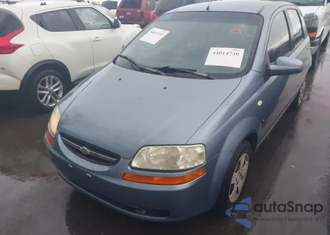 2007 Chevrolet Aveo 5 Ls из США, поврежденный, VIN KL1TD66627B762140